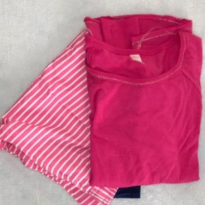 Pink and white Pajama set by Flirtitude
